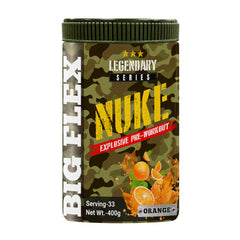Bigflex Nuke Pre-workout Powder (400 Gm) |  Orange Flavour