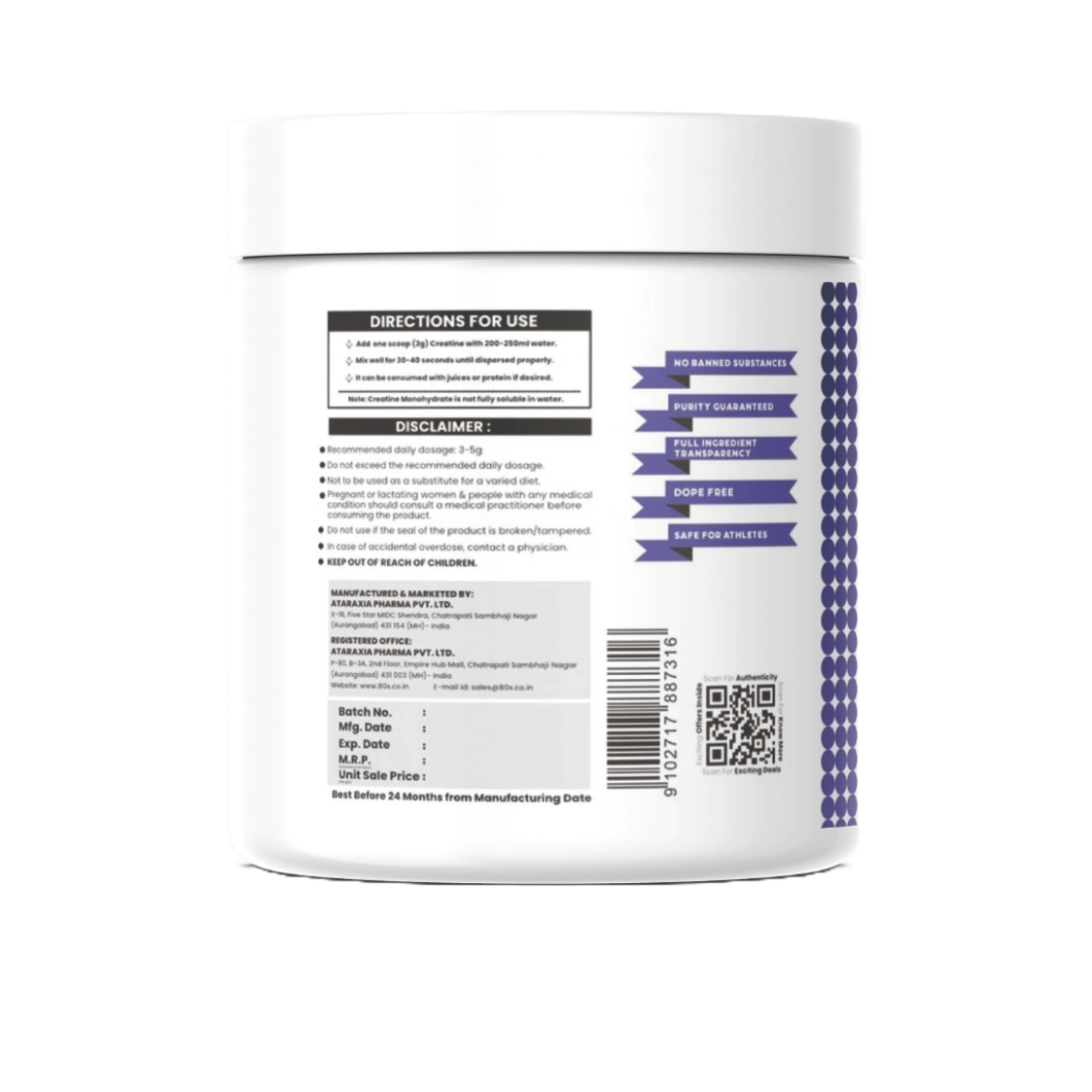 Premium Creatine Monohydrate Blueberry whey protein