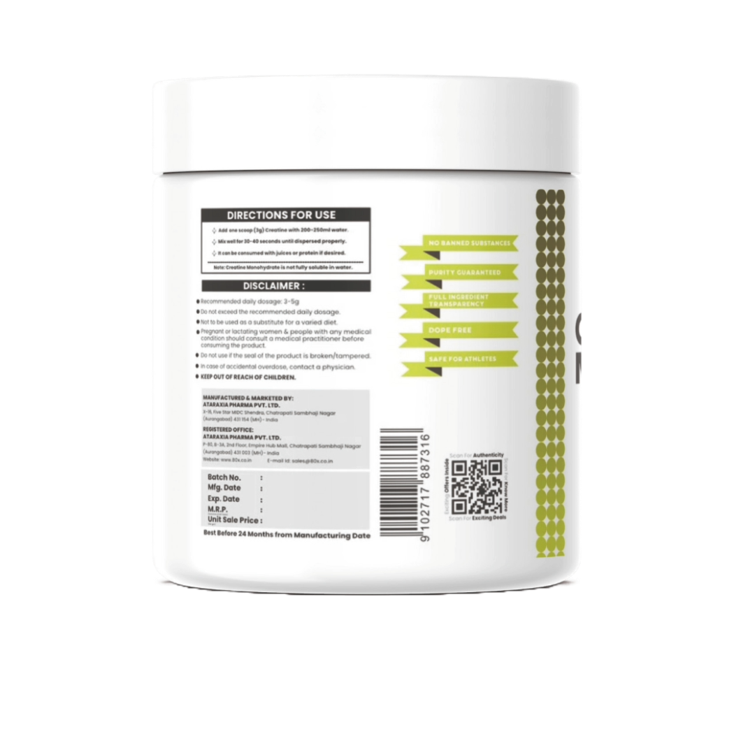 Premium Creatine Monohydrate Lemon whey protein