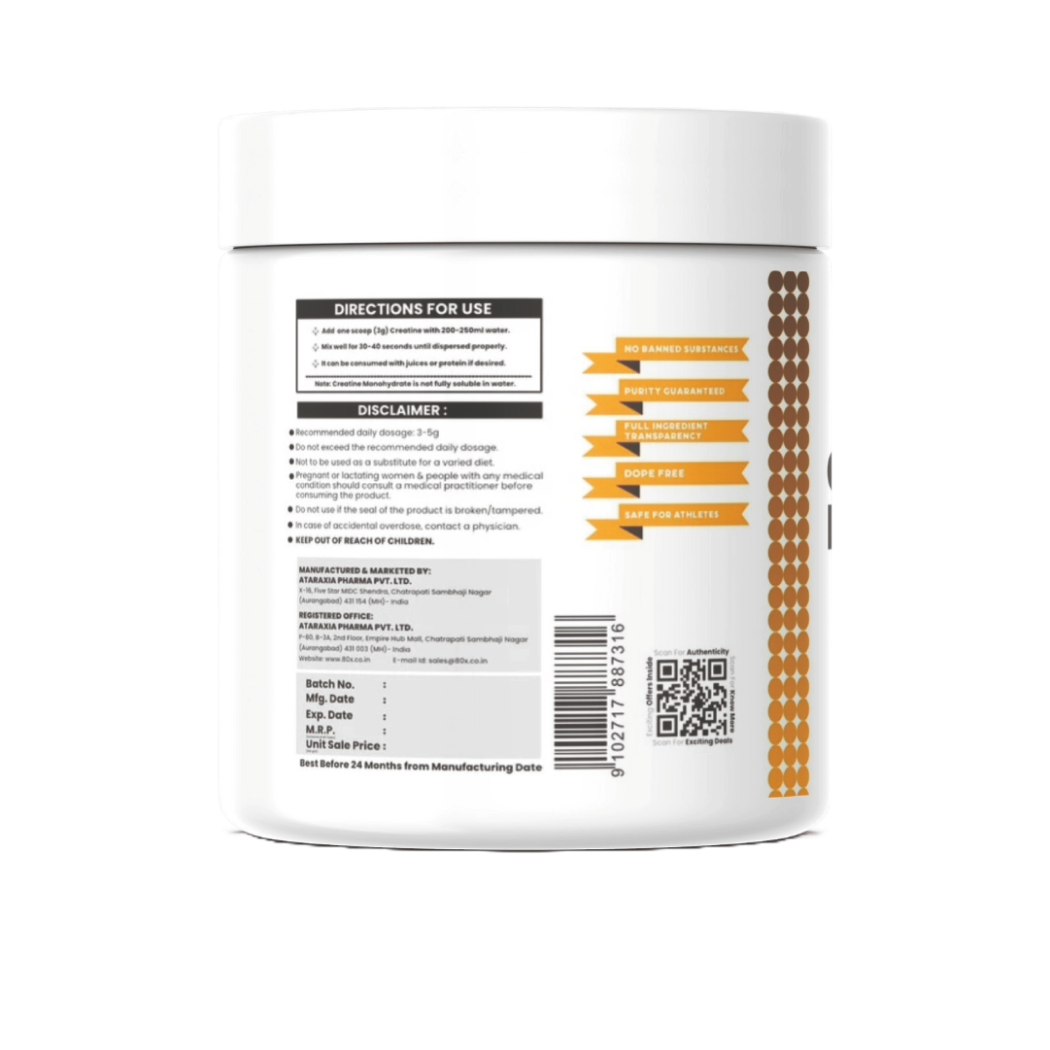 Premium Creatine Monohydrate Orange whey protein